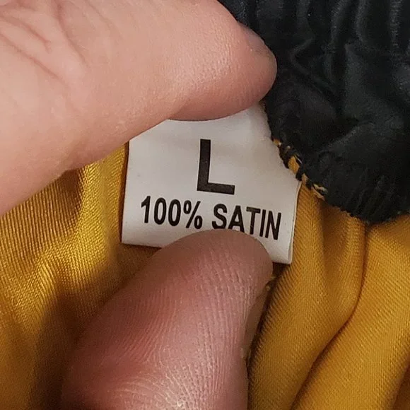 EVO Fitness Golden Satin Fight Kick Martial Arts Boxing Trunks Large NWOT Mens - Picture 2 of 3